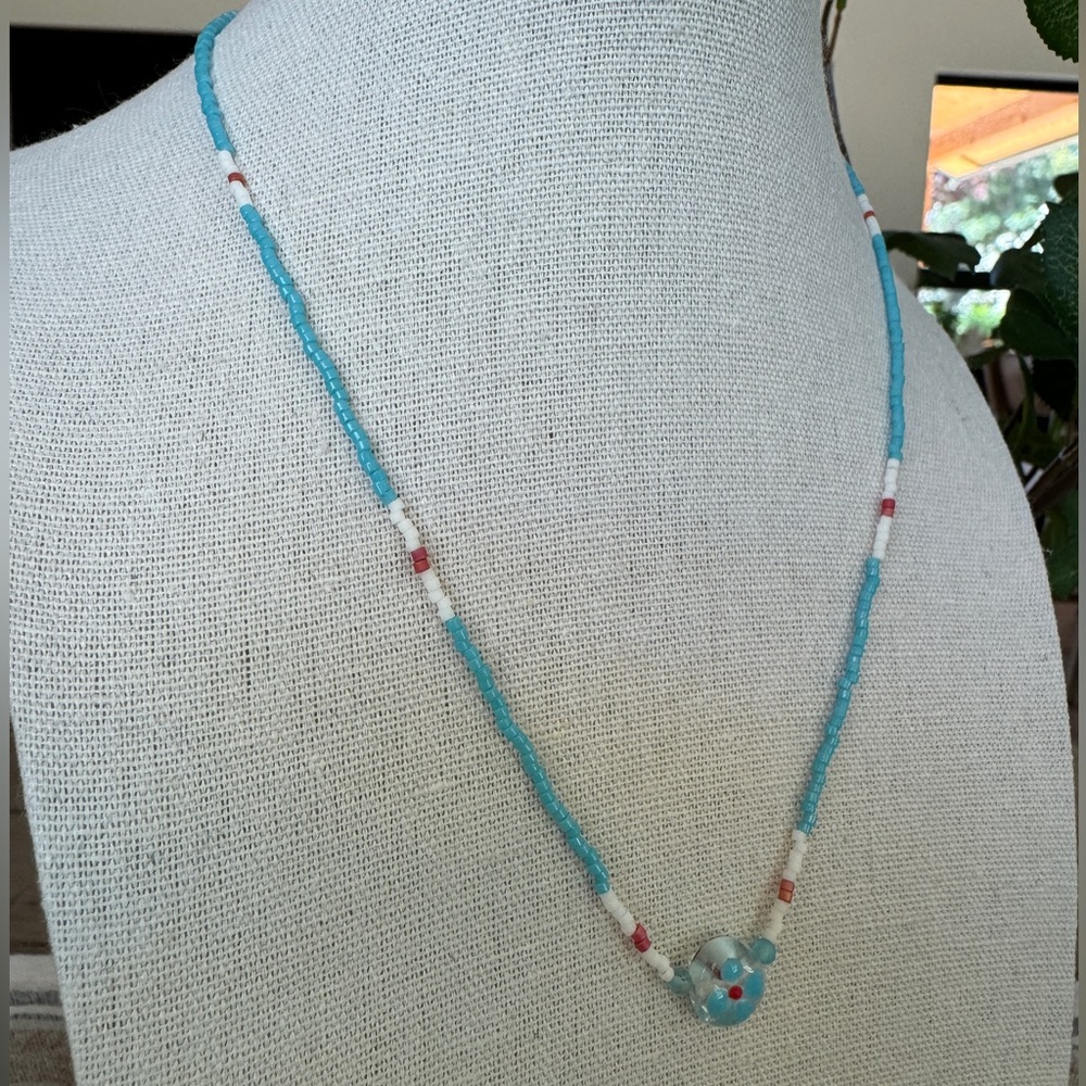 Handmade Miyuki Delica Seed Bead Necklace